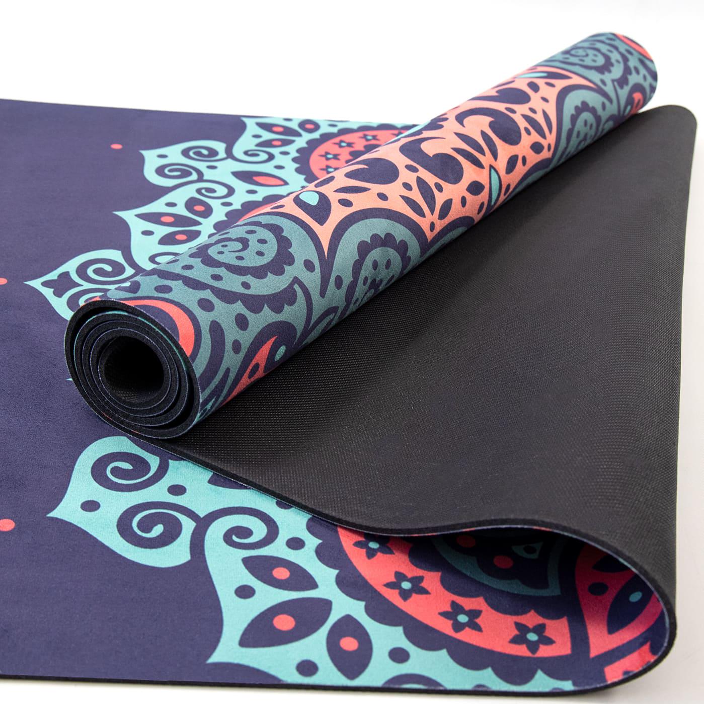 Килимок для йоги та фітнесу OSPORT каучук/замша 4 мм 183x68 см Бірюзово-блакитний (OF-0286-022) - фото 5 Килимок для йоги та фітнесу OSPORT каучук/замша 4 мм 183x68 см Бірюзово-блакитний (OF-0286-022) - фото 5