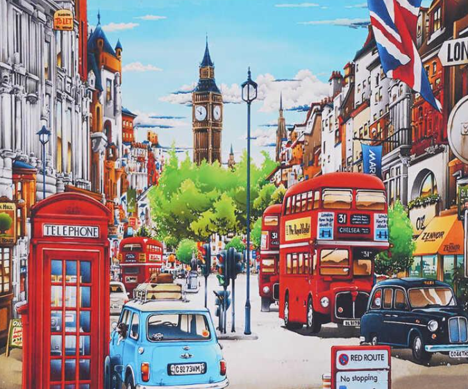 Картина за номерами TK Group 32338 30 Прогулянка Лондоном 40х30 см (121677)