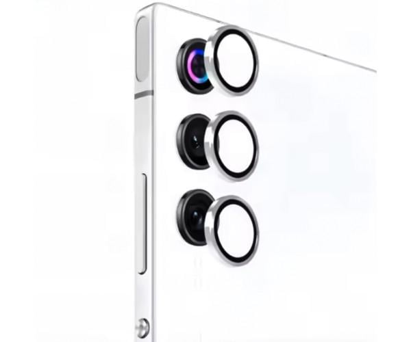 Защитное стекло с рамкой CD Pattern на заднюю камеру ZTE nubia RedMagic 10 Air Серебряный
