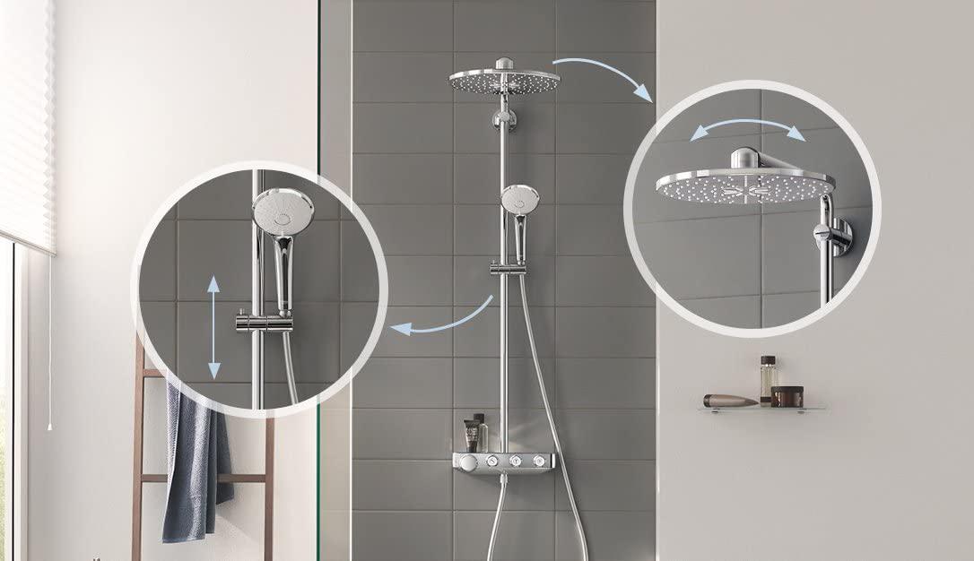 Душевая система с термостатом Grohe Euphoria SmartControl 26507LS0 Белый (142037) - фото 5 Душевая система с термостатом Grohe Euphoria SmartControl 26507LS0 Белый (142037) - фото 5