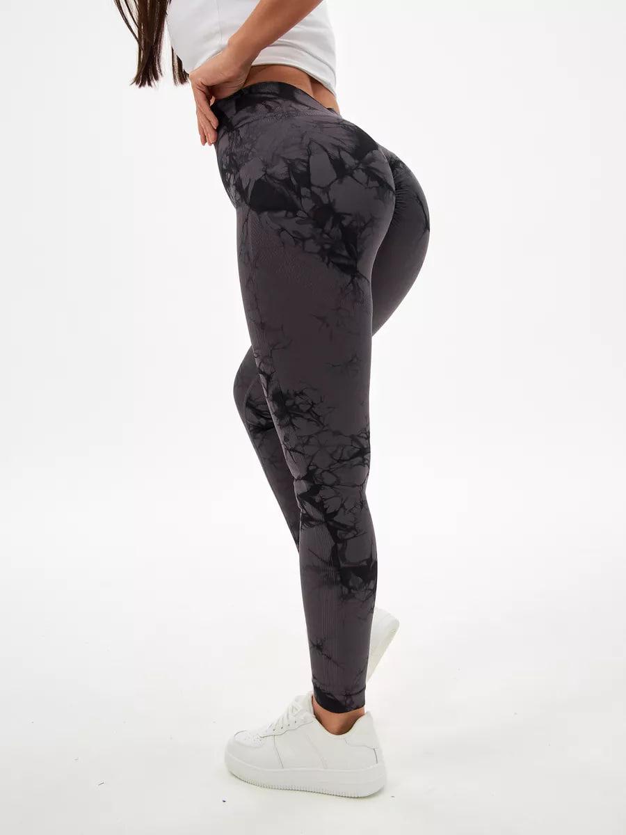 Лосини з ефектом Push Up Push Up мармурові з високою посадкою для тренувань в спортзалі та йоги S Сірий (70025S) - фото 12 Лосини з ефектом Push Up Push Up мармурові з високою посадкою для тренувань в спортзалі та йоги S Сірий (70025S) - фото 12