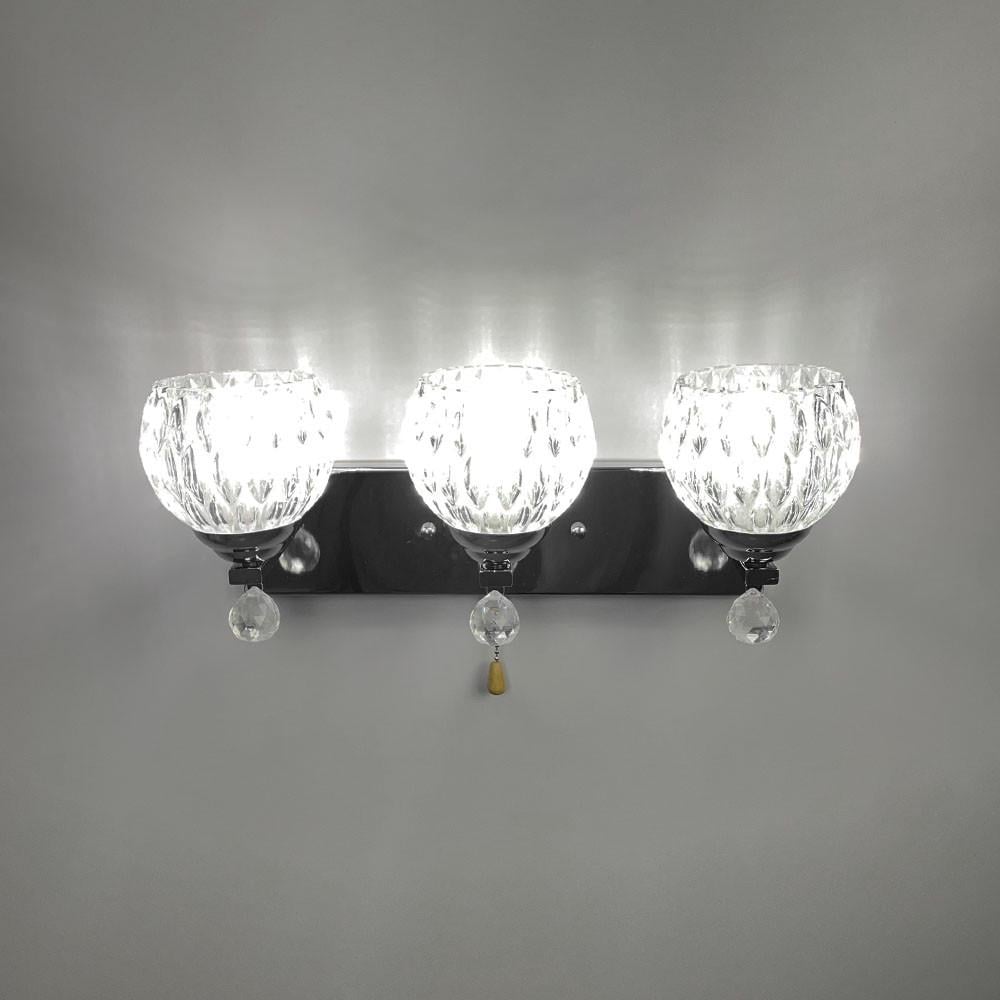 Светильник изысканный стеновой Черный/Хром (10130/3)