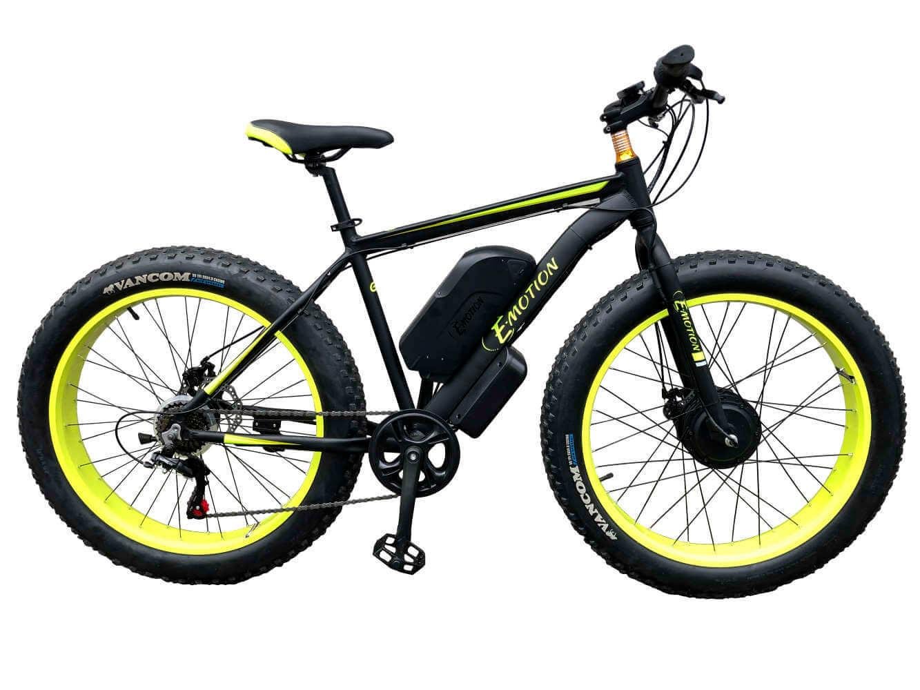 Электровелосипед фэтбайк E-Motion GT Front переднеприводный 26" 48V 16Ah 750W Черно-желтый (E-EL-FAT-GT-FRONT-Y) Электровелосипед фэтбайк E-Motion GT Front переднеприводный 26" 48V 16Ah 750W Черно-желтый (E-EL-FAT-GT-FRONT-Y)