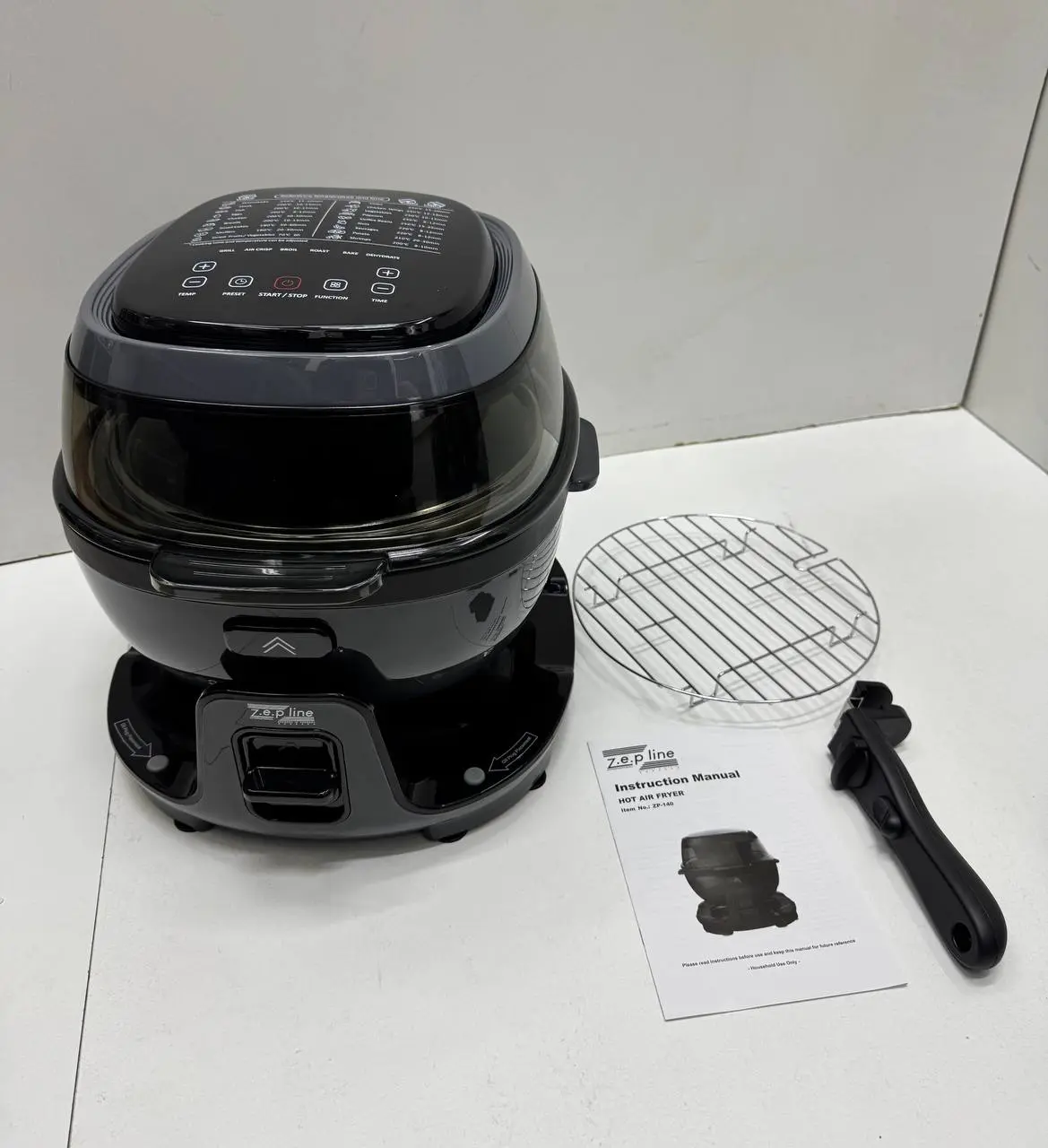 Смарт-аэрофритюрница с функцией вращения Zepline ZP-140 10 л 4000 Вт на 18 программ (29877040)