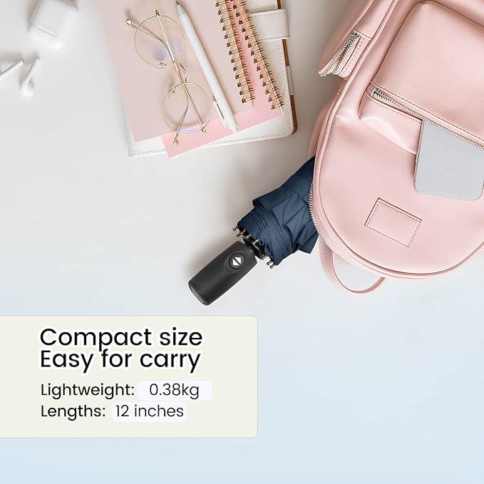 Зонт складной автомат Classic 8 спиц купол 113 см Blue (30231) - фото 6