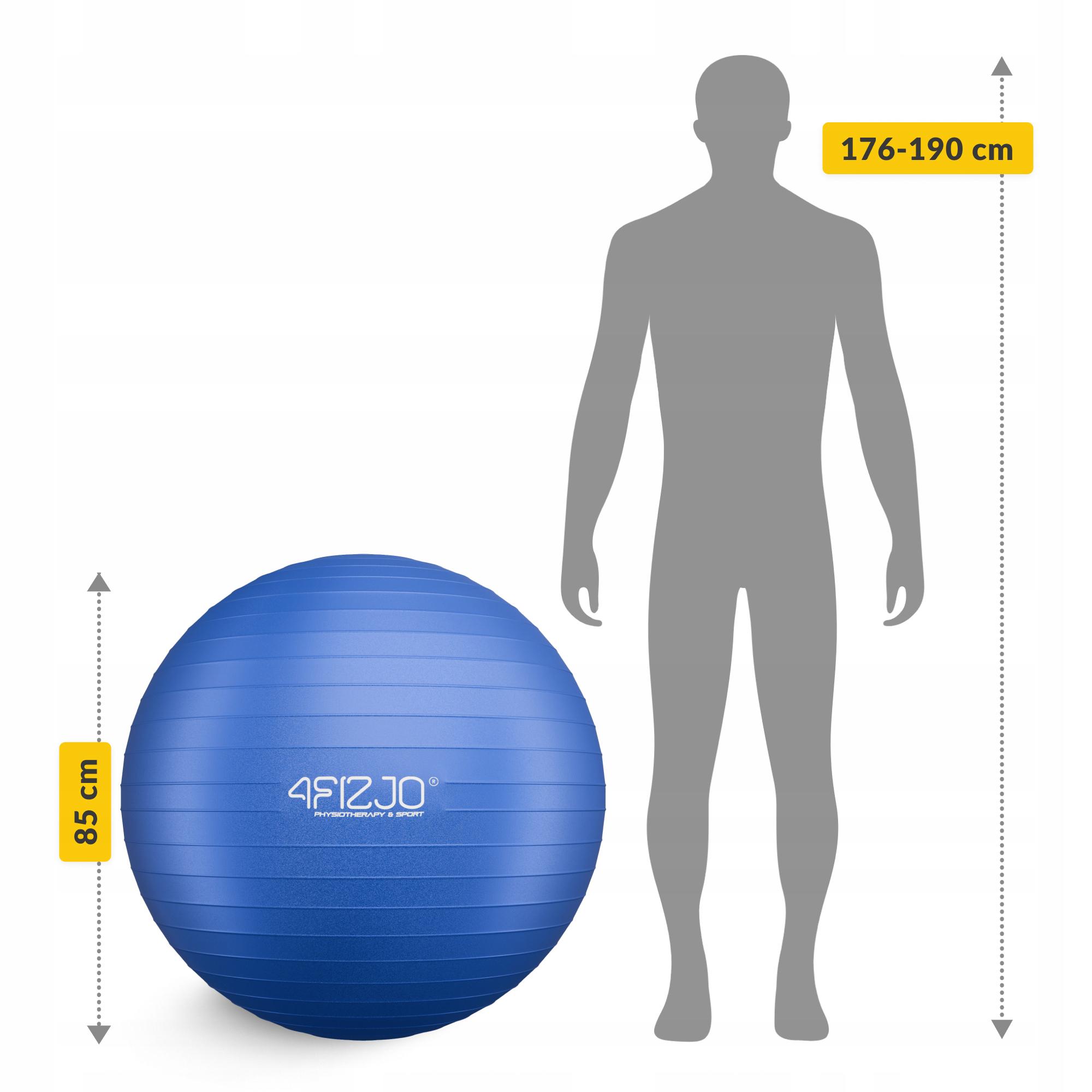 М'яч для фітнесу 4fizjo Anti-Burst 85 см Blue (P-5907739316400) - фото 6 М'яч для фітнесу 4fizjo Anti-Burst 85 см Blue (P-5907739316400) - фото 6