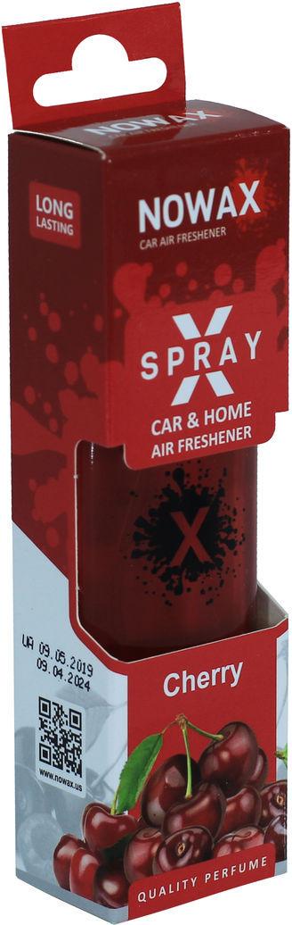 Ароматизатор для авто Nowax X Spray Cherry на зеркало 50 мл (0303296)