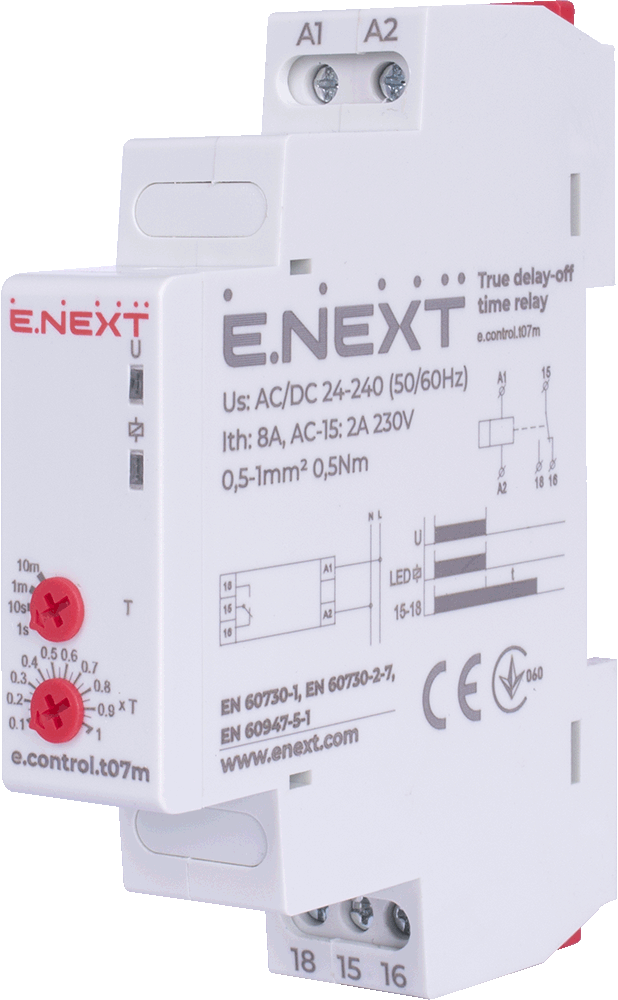 Реле часу E.NEXT e.control.t07m 5А 24-240 В (p0690024)