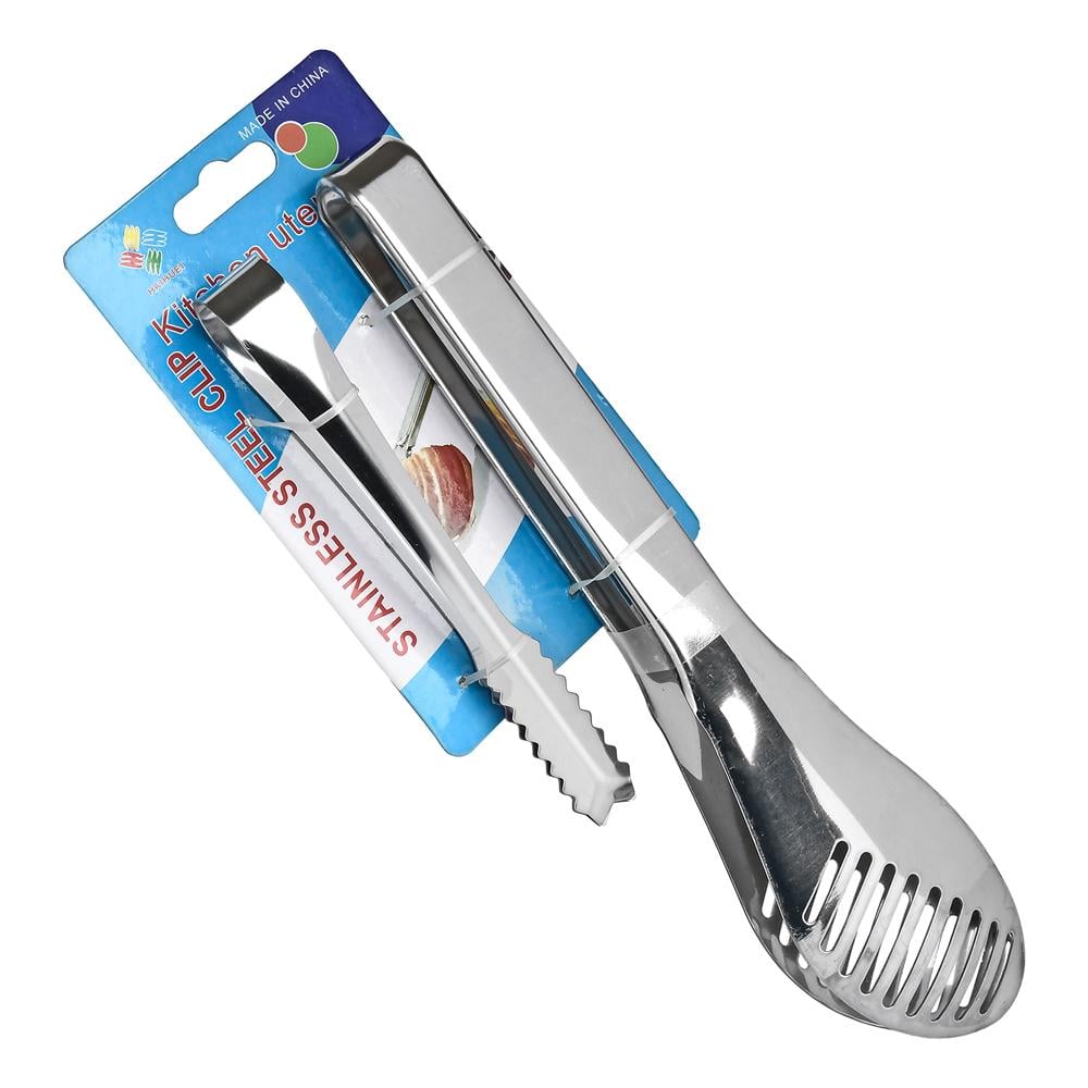 Набор щипцов кухонных Stenson R92727 из нержавеющей стали 2 шт. 15,5 и 24,5 см Стальной (a0c17ff2) - фото 1