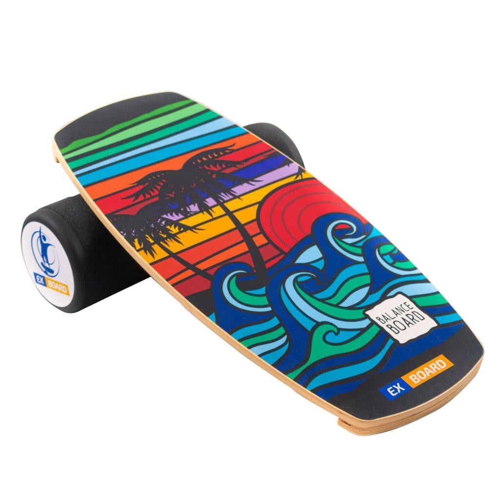 Балансборд Ex-board Californiya чорний валик 16 см литий (ex67) - фото 1 Балансборд Ex-board Californiya чорний валик 16 см литий (ex67) - фото 1