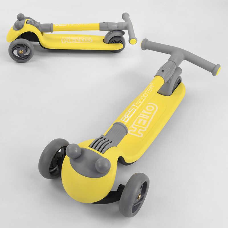 Самокат триколісний Best Scooter D-0449 3 колеса PU зі світлом Жовтий - фото 7 Самокат триколісний Best Scooter D-0449 3 колеса PU зі світлом Жовтий - фото 7