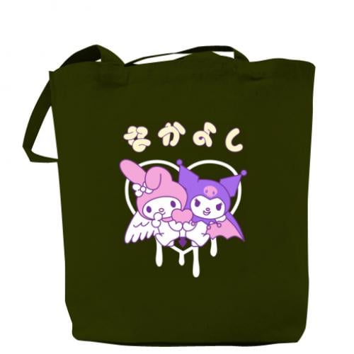 Шоппер Kuromi and My Melody 37x41 см Хаки (12695552-23-181389)