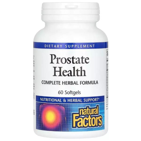 Натуральная добавка для здоровья предстательной железы Natural Factors Prostate health 60 сaps. (000022080)