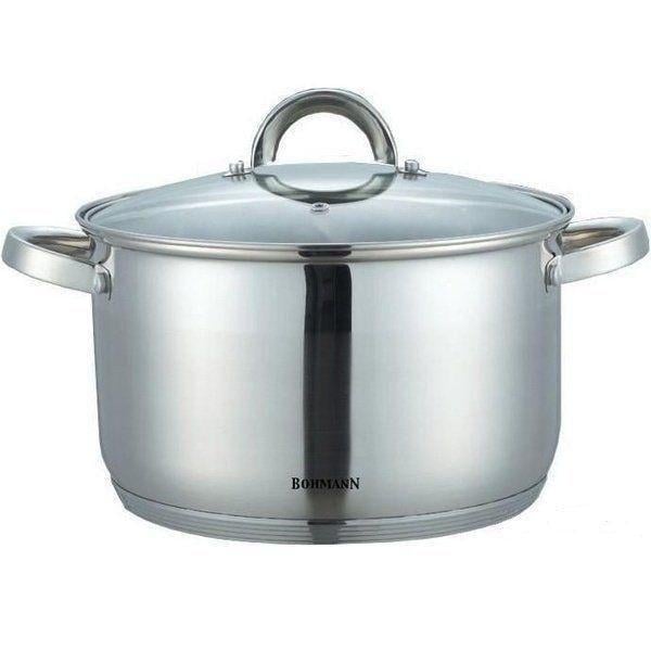 Каструля Bohmann 22 см з нержавіючої сталі 5 л 22 см (BH 1422)