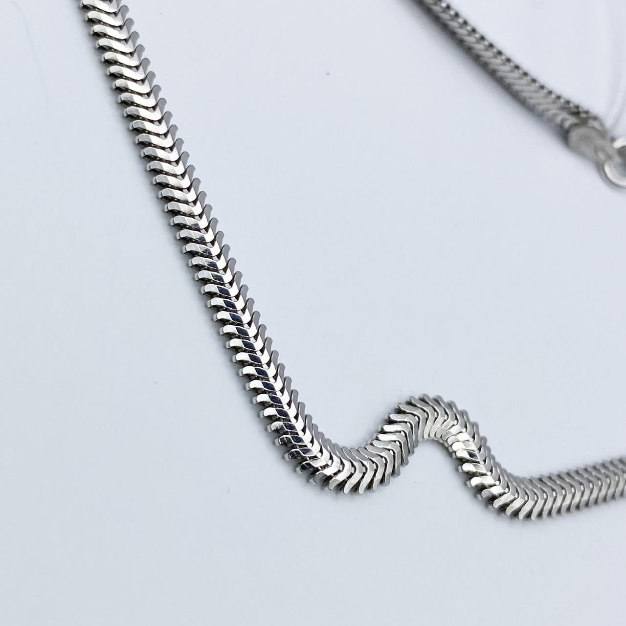 Ланцюжок срібний Снейк плоский 50 см 7,6 г