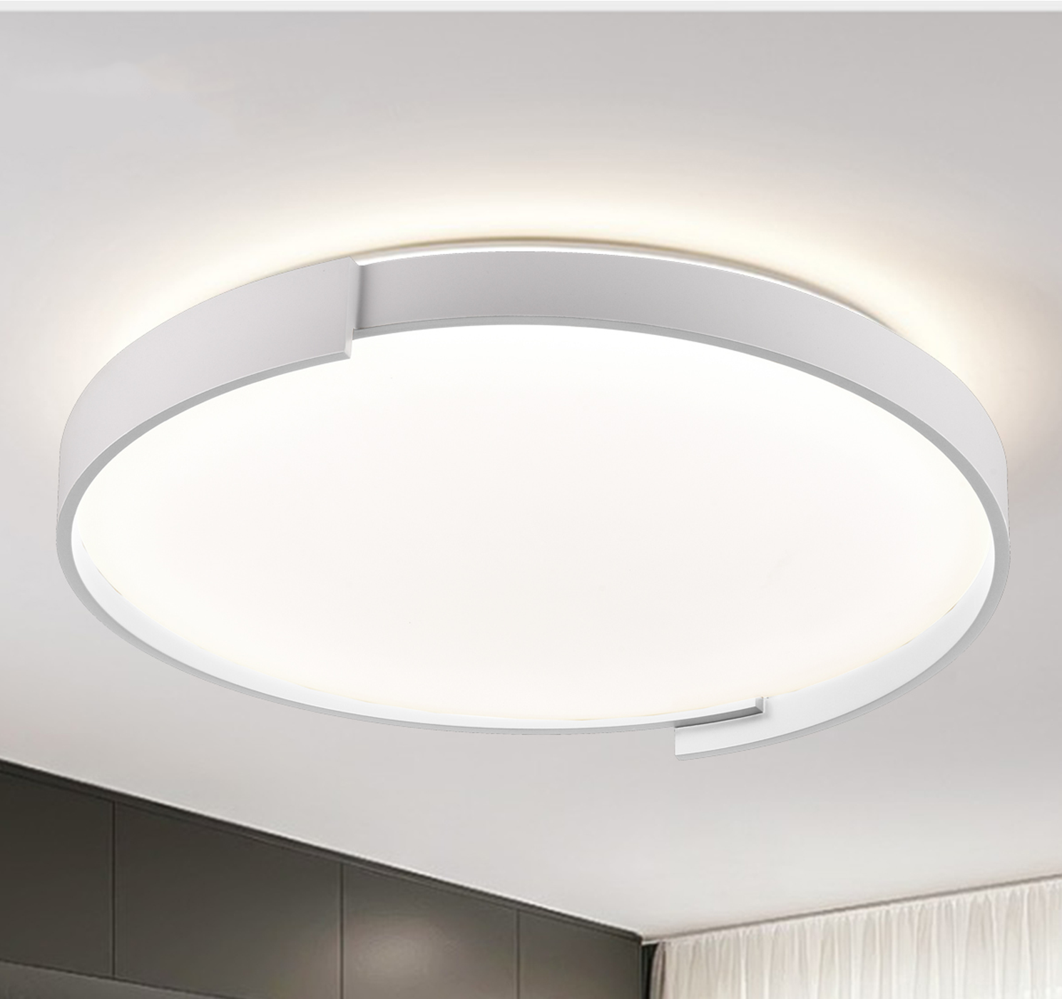 Світильник стельовий LED W-649/30W+30W RM WW+NW+CW (26-593)