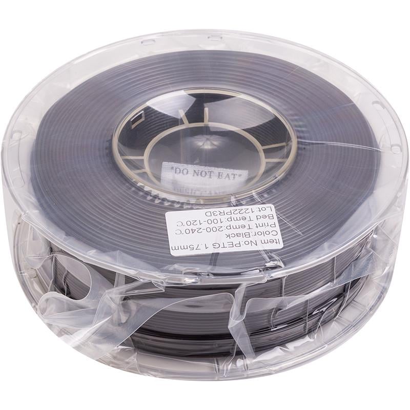 Пластик PETG Power Filament для 3D-принтера 1 кг 1,75 мм Черный