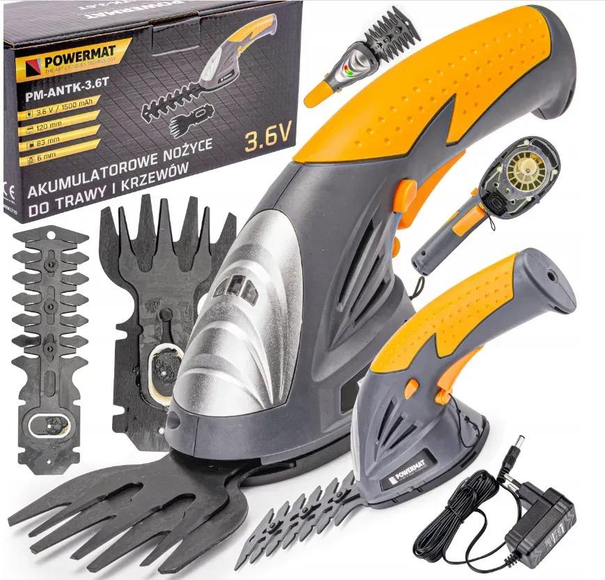 Тример-кущоріз Powermat 3,6 V акумуляторний для живої огорожі (17366681043) Тример-кущоріз Powermat 3,6 V акумуляторний для живої огорожі (17366681043)