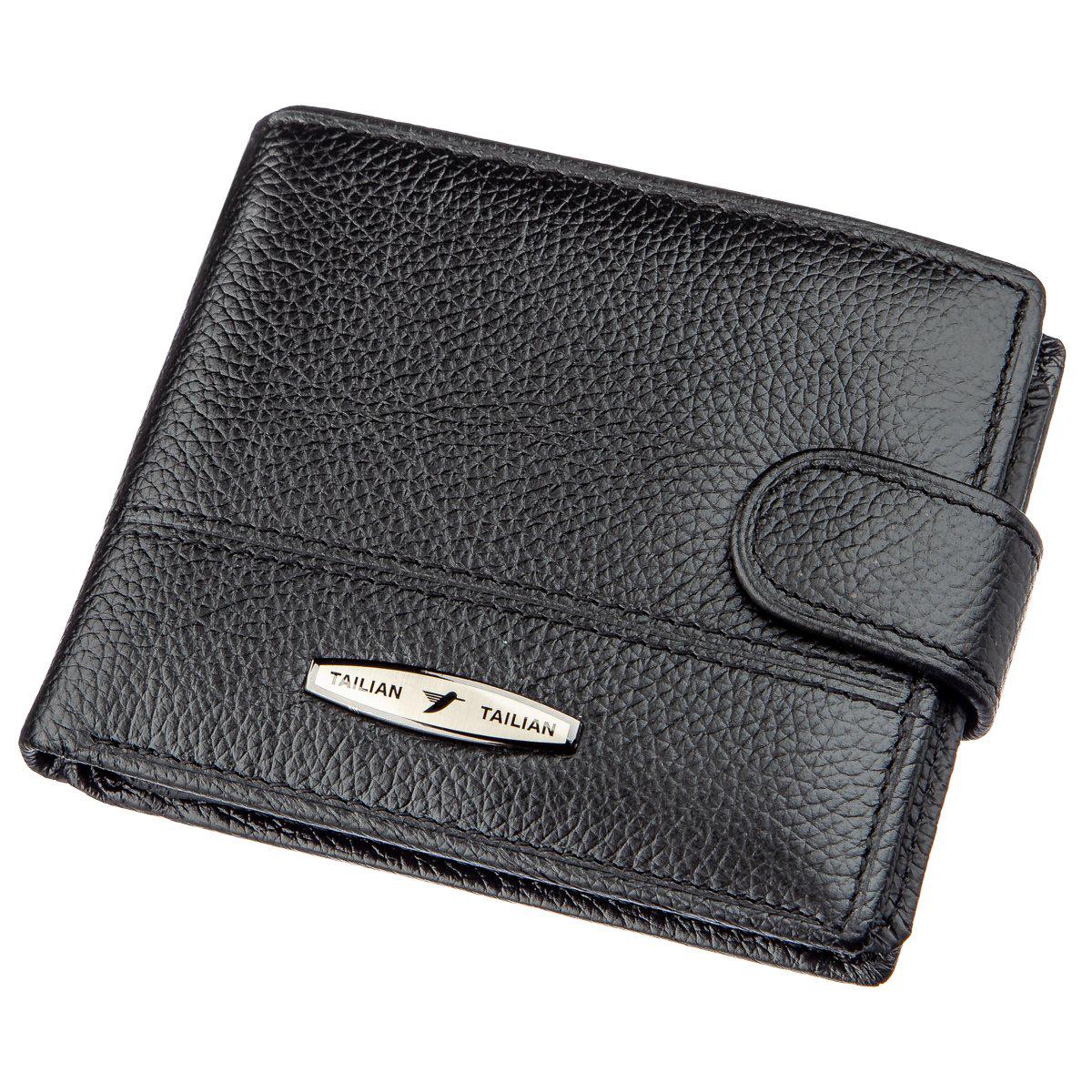 Кошелек мужской Tailian 18983 кожаный Черный