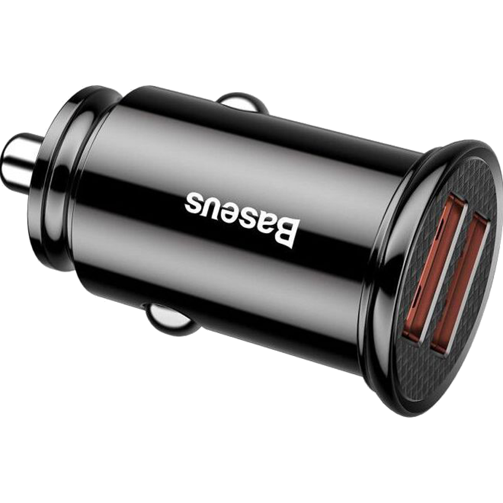 Автомобільний зарядний пристрій Baseus Circular 2xUSB PPS 5A (CCALL-YD01) Black Автомобільний зарядний пристрій Baseus Circular 2xUSB PPS 5A (CCALL-YD01) Black