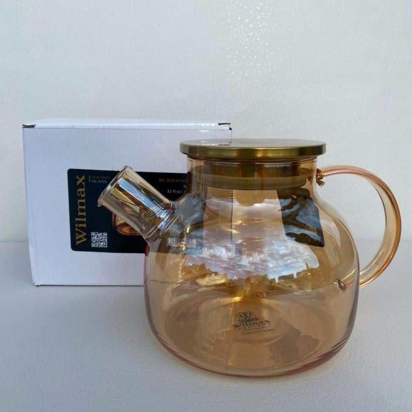 Чайник для заварювання Wilmax Thermo Amber з металевою кришкою 950 мл (888810003)