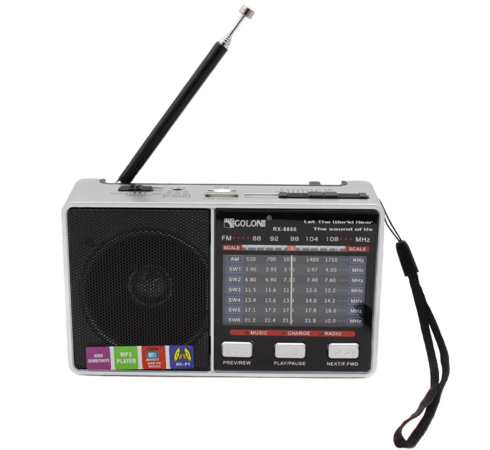 Радіо Golon RX-8866 з ліхтариком Радіо Golon RX-8866 з ліхтариком