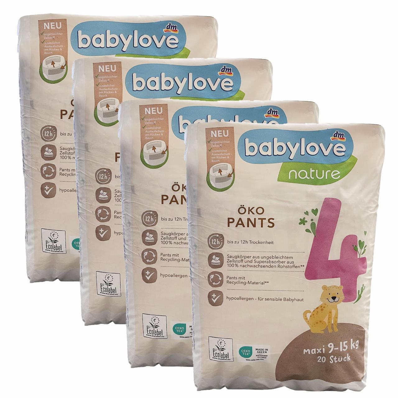 Підгузки-трусики Babylove 4 maxi 9-15 кг 80 шт. (2490086189)
