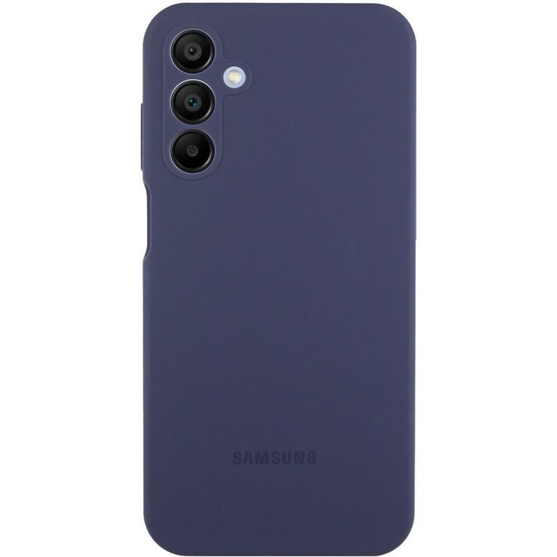 Противоударный Чехол Silicone Cover Lakshmi Full Camera (AAA) with Logo для Samsung Galaxy A15 4G/5G / M15 5G Midnight Blue