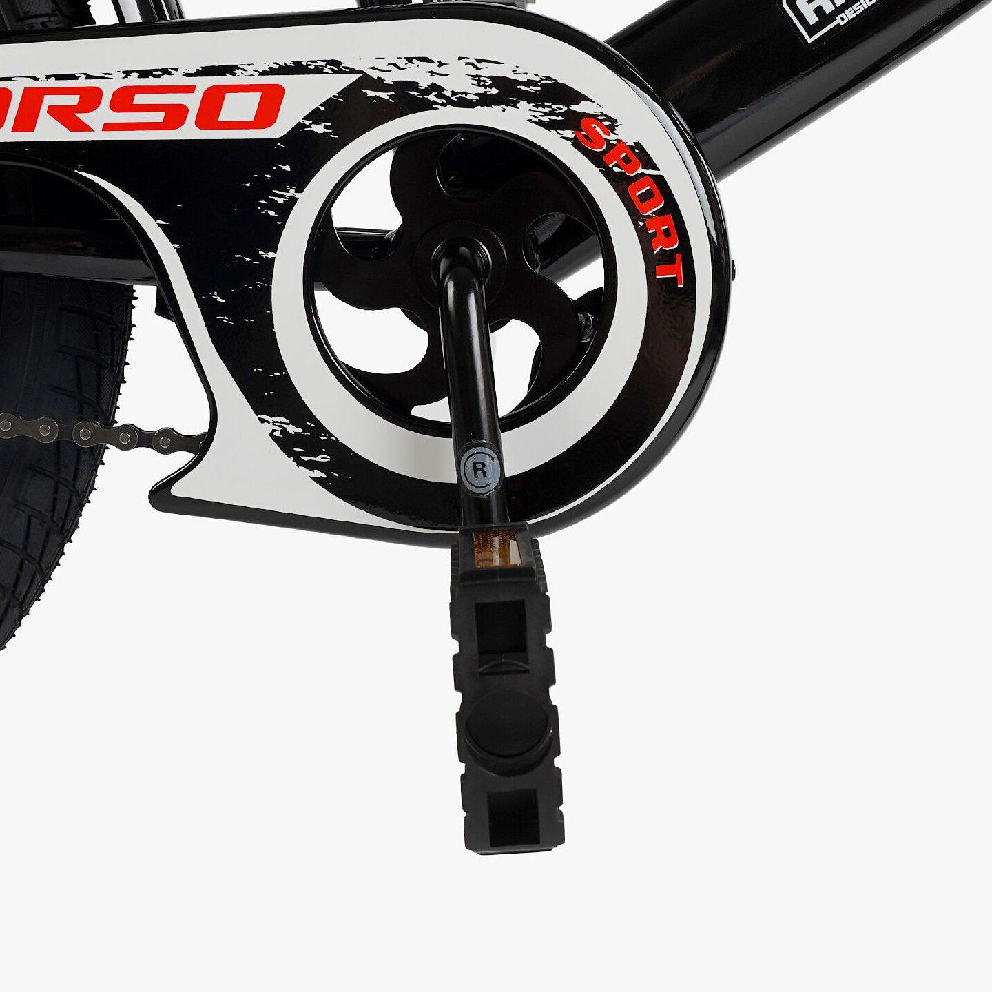 Велосипед двоколісний Corso MAXIS 18" дитячий з багажником Чорно-червоний - фото 4 Велосипед двоколісний Corso MAXIS 18" дитячий з багажником Чорно-червоний - фото 4