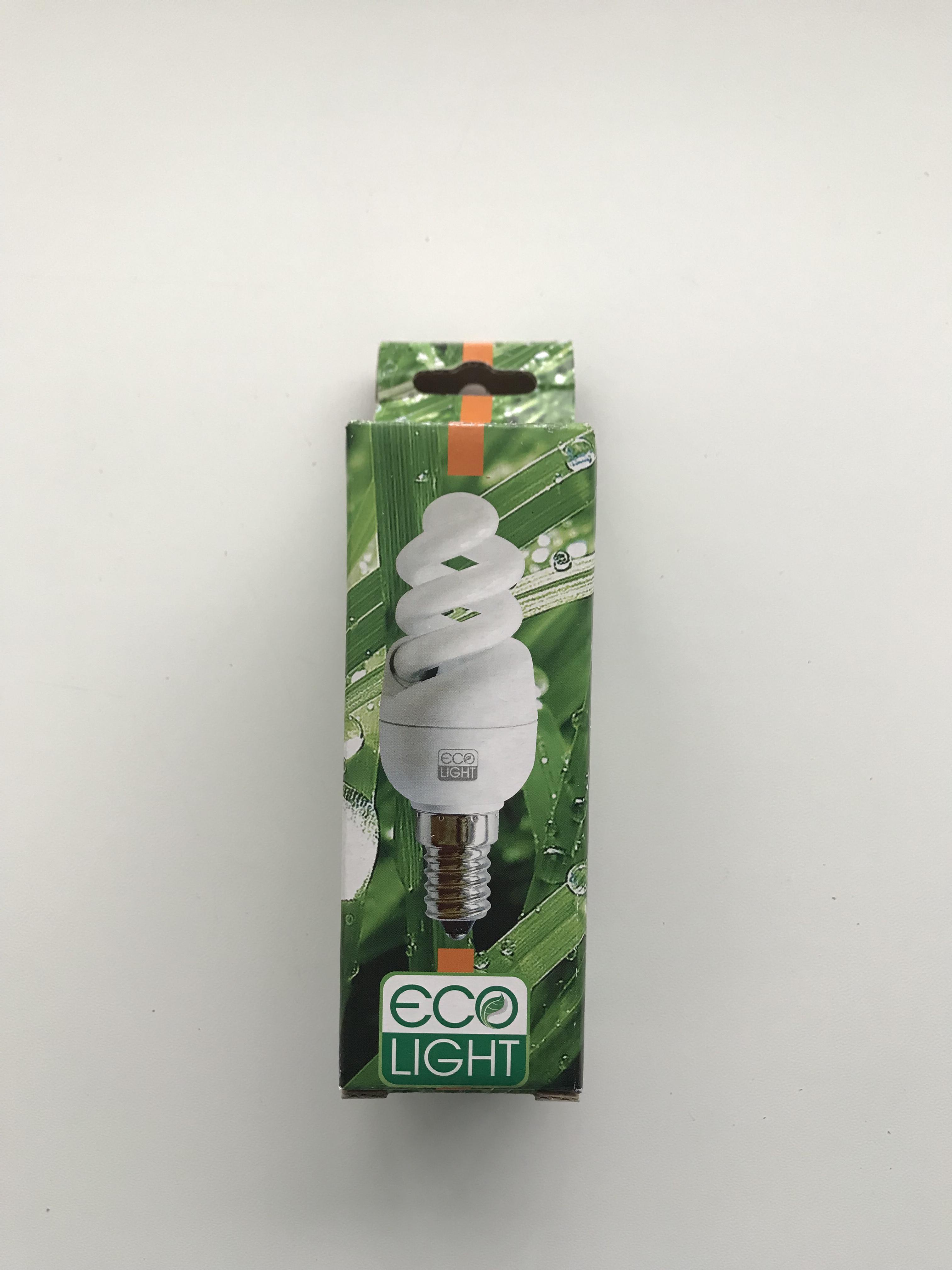 Лампа енергозберігаюча Eco Light 9W 9 Вт E14 6500К Білий холодний яскравий - фото 2