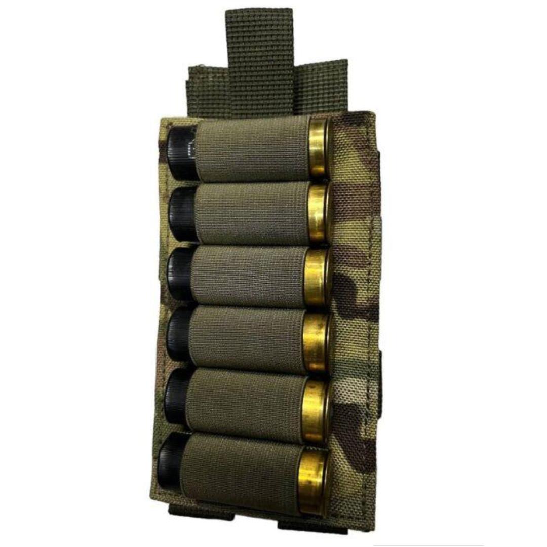 Патронташ на Molle Ranger для патронів 12 калібру 6 шт. Cordura 1050 Multicam (TTX3762) - фото 3