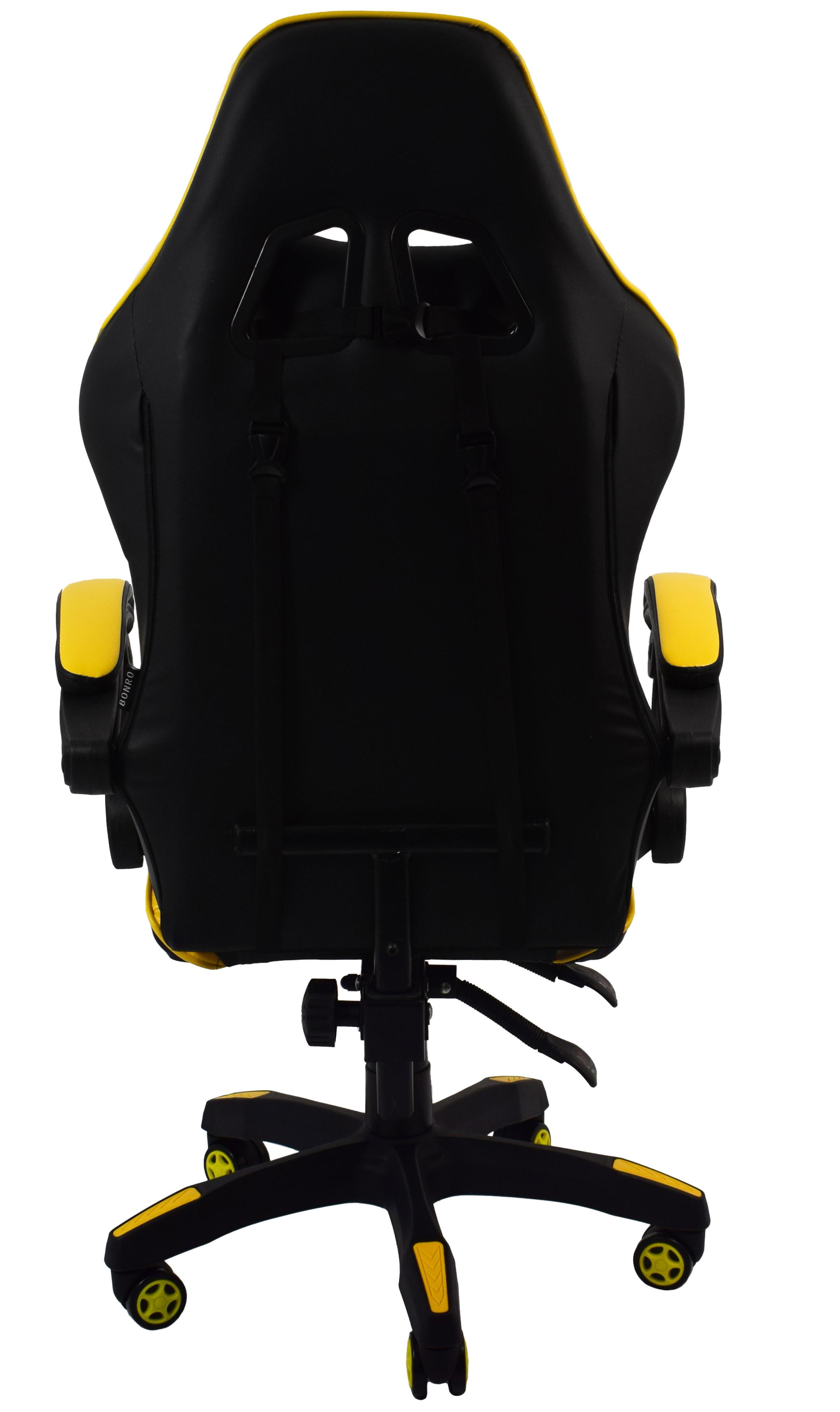 Крісло офісне комп'ютерне Bonro B-810 Жовтий (3545) - фото 9