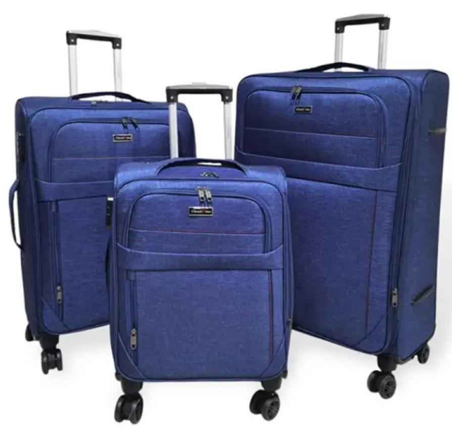 Комплект чемоданов тканевых на колесах Elemental 7 Abyss 3 шт. Синий (2104619204)
