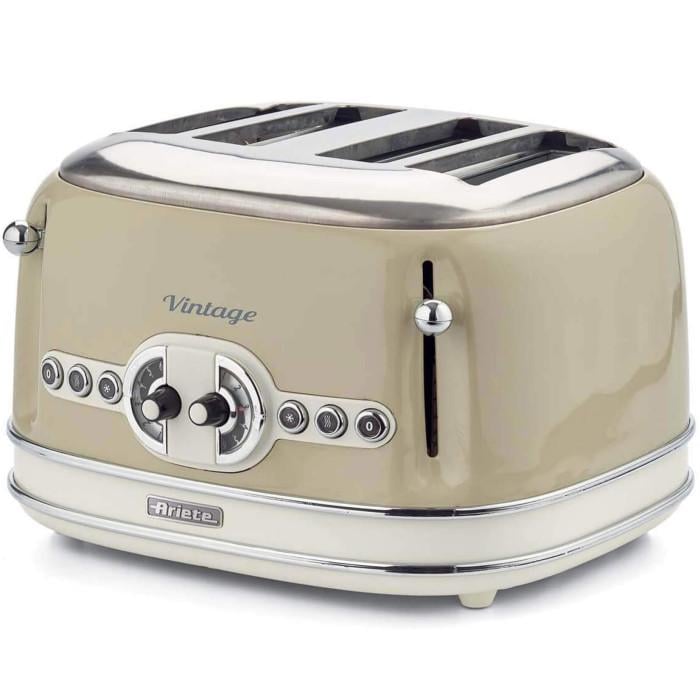 Тостер Ariete 156 BG 1600 Вт 4 отделения 6 ступеней поджаривания Beige (00C015603AR0)