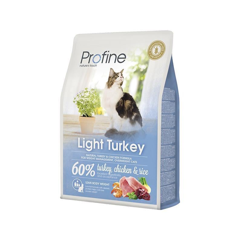 Корм для кошек Profine Cat Light с лишним весом с индейкой и курицей 2 кг (170575/7794)