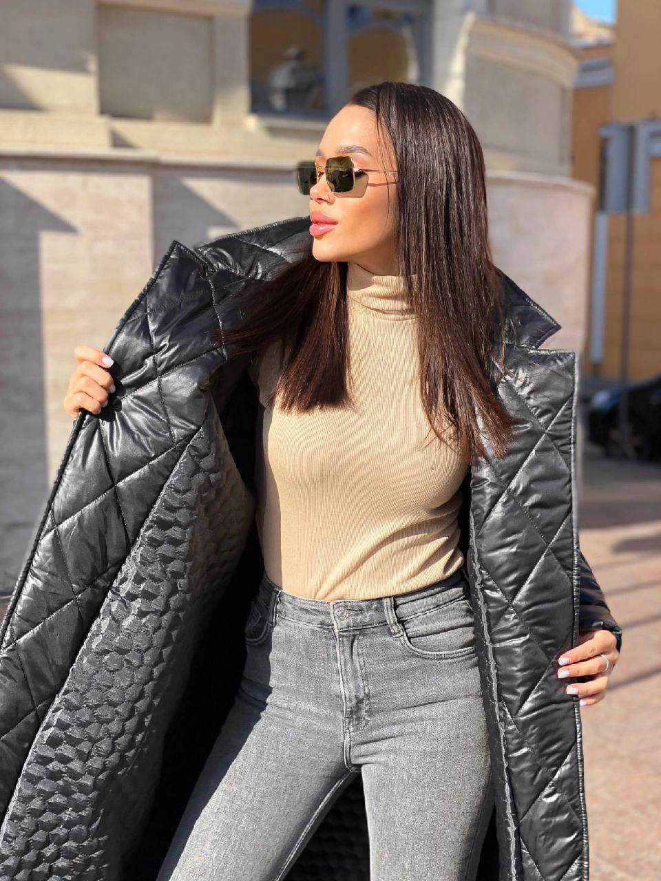 Куртка-пальто женская зимняя р. 42-46 (Мб1541500) - фото 8