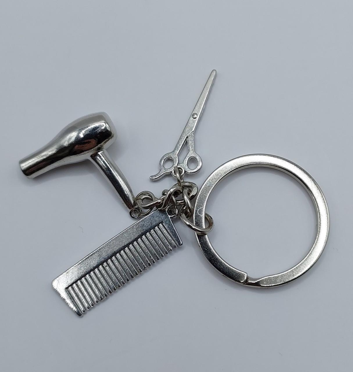 Брелок набір перукаря ДенІС professional ножиці/гребінець/фен Сріблястий (1453071751) - фото 4 Брелок набір перукаря ДенІС professional ножиці/гребінець/фен Сріблястий (1453071751) - фото 4