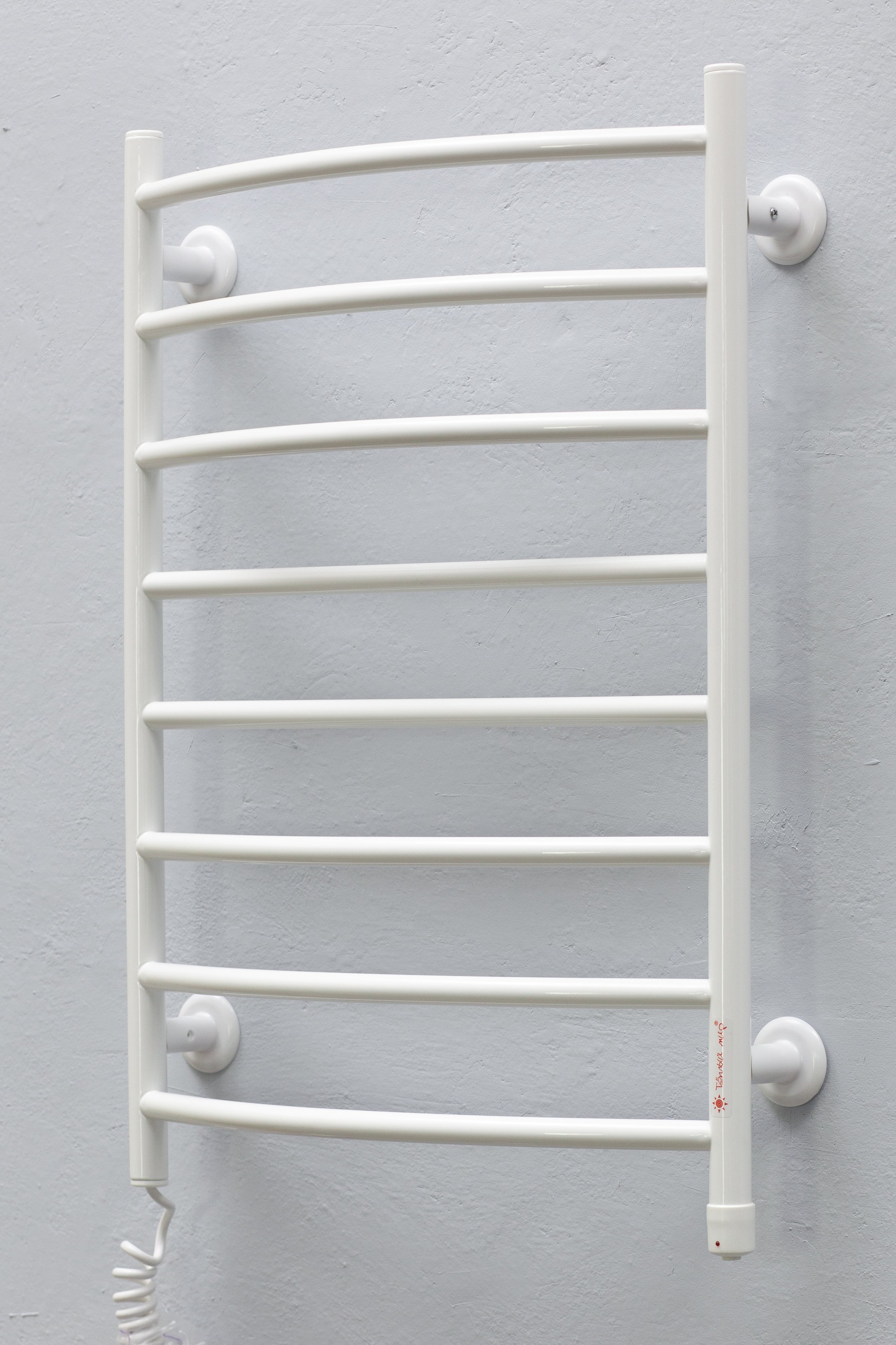 Рушникосушарка електрична Теплый мир Евротрапік з кнопковим перемикачем Білий