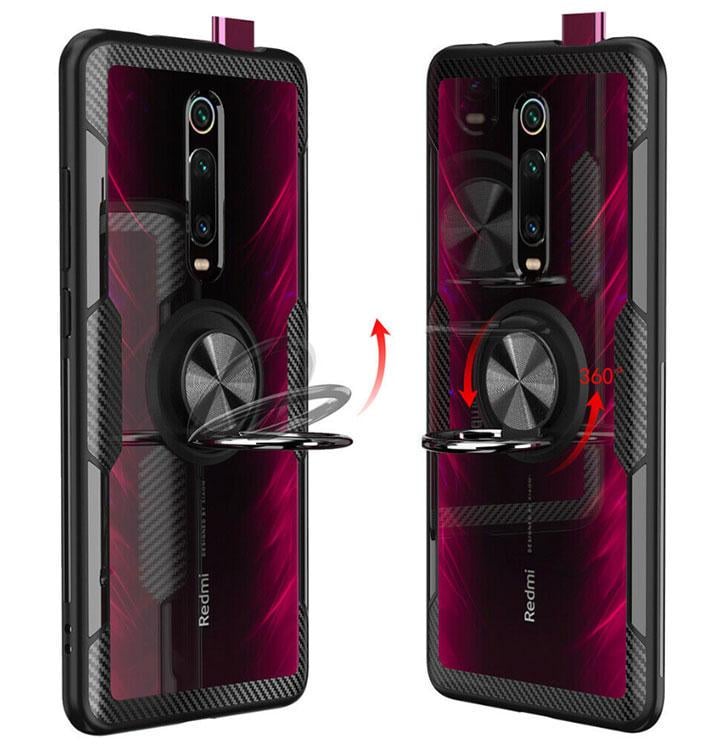 Чехол Primolux Ring Magnetic Stand для Xiaomi Mi 9T/Mi 9T Pro/Redmi K20/K20 Pro Black (1081492349) - фото 2