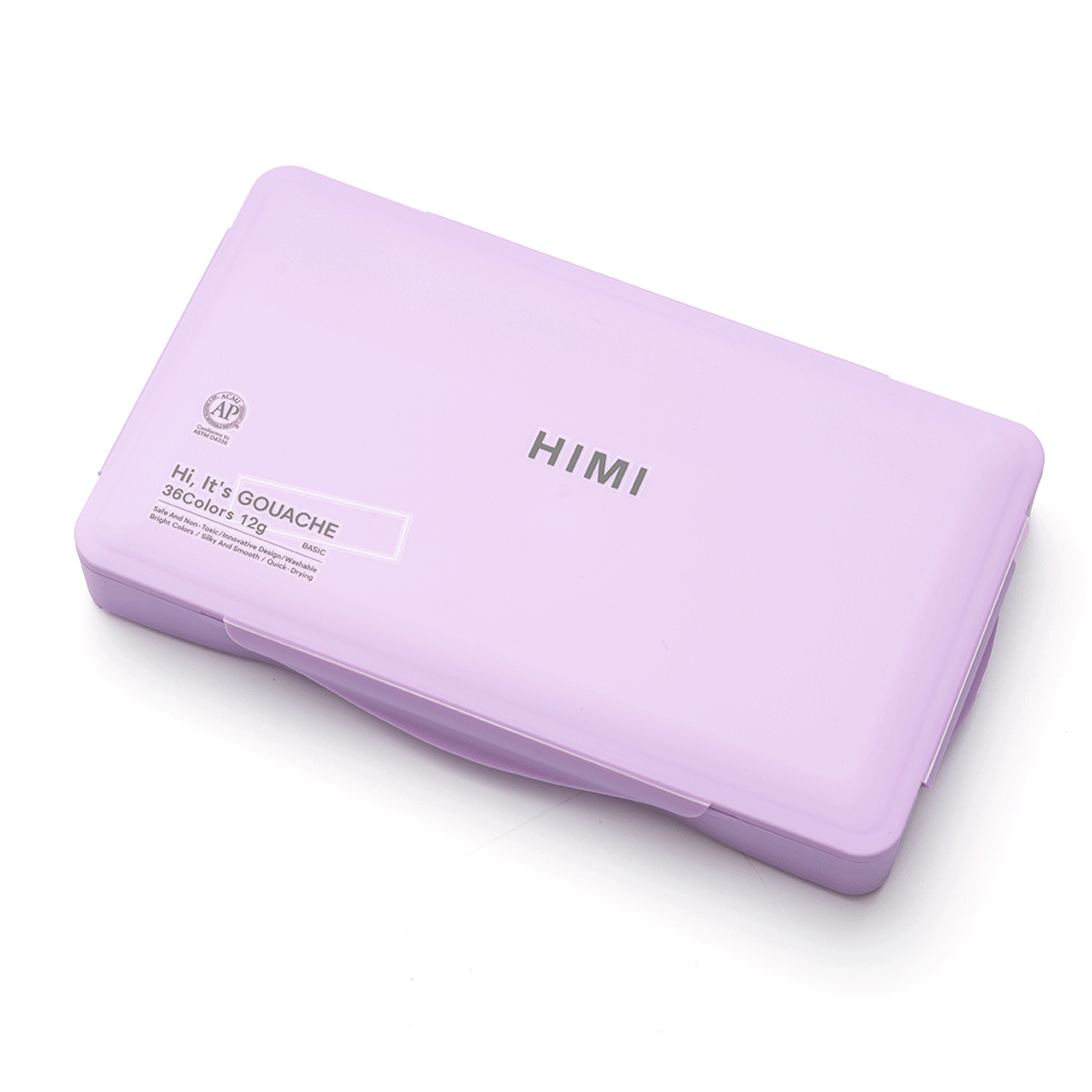 Набор гуашевых красок HIMI Twin Cup 36х12мл 3 кисти пенал