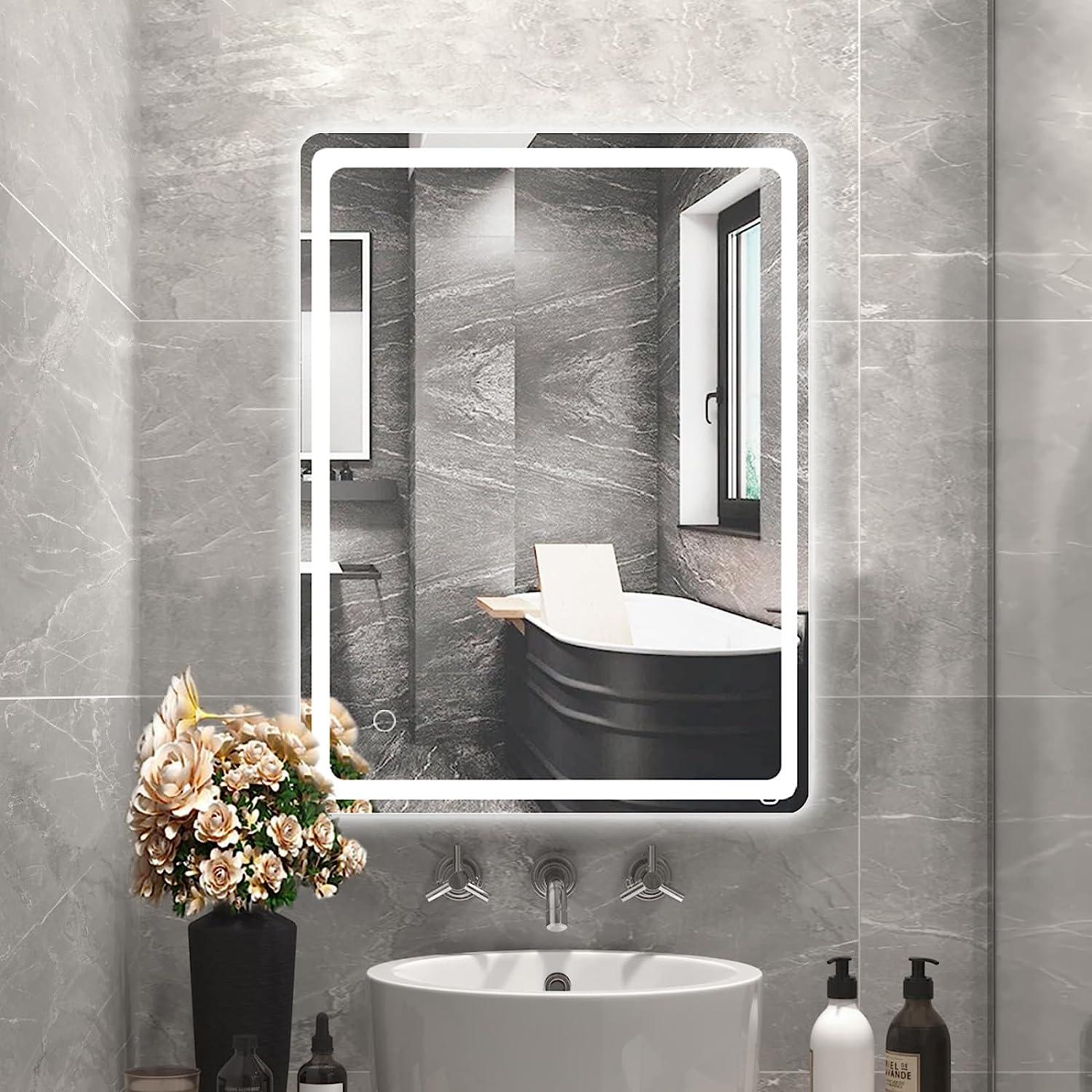 Зеркало Dim Dzerkal FELLA с LED-подсветкой и сенсорным управлением 50х70 см (9850)