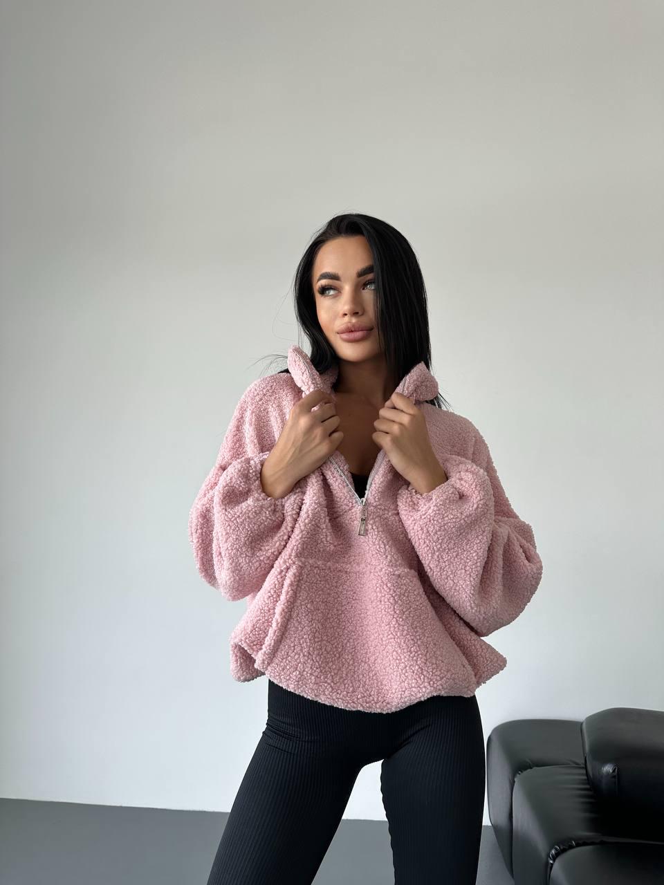 Худи Тедди экомех р. 42-48 Пудровый (21295879) - фото 5 Худи Тедди экомех р. 42-48 Пудровый (21295879) - фото 5