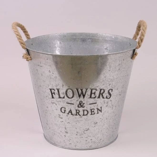 Кашпо металлическое Flora Flowers & Garden с ручками (37771) Кашпо металлическое Flora Flowers & Garden с ручками (37771)