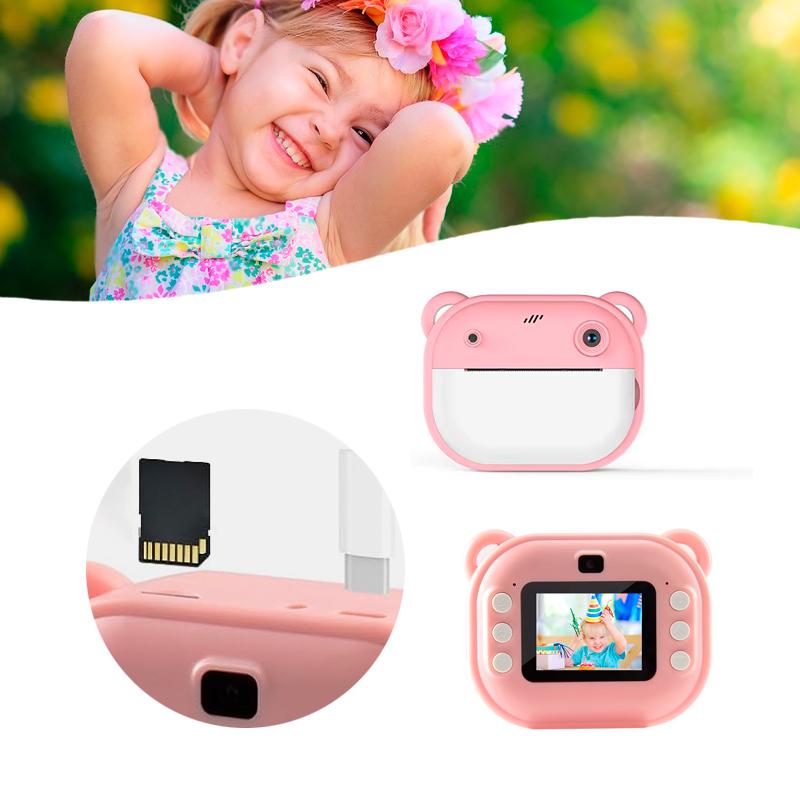 Фотоапарат миттєвого друку Y600 дитячий Pink - фото 6