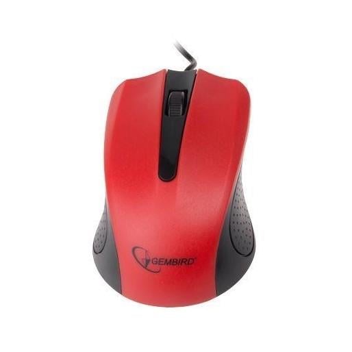Компьютерная Мышка Gembird MUS-101-R 1200dpi проволочная без подсветки Красный (628293)