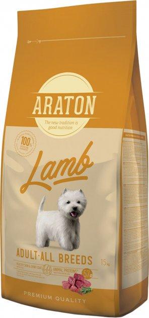 Корм сухой полноценный для взрослых собак ARATON LAMB All Breeds с ягненком 15 кг (ART45635) - фото 1