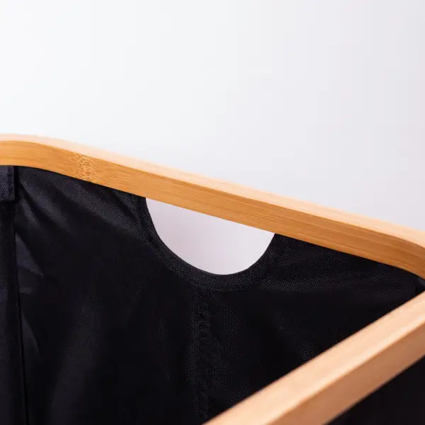 Органайзер для хранения вещей тканевый с бамбуковой рамой 45х35х24 см - фото 5 Органайзер для хранения вещей тканевый с бамбуковой рамой 45х35х24 см - фото 5