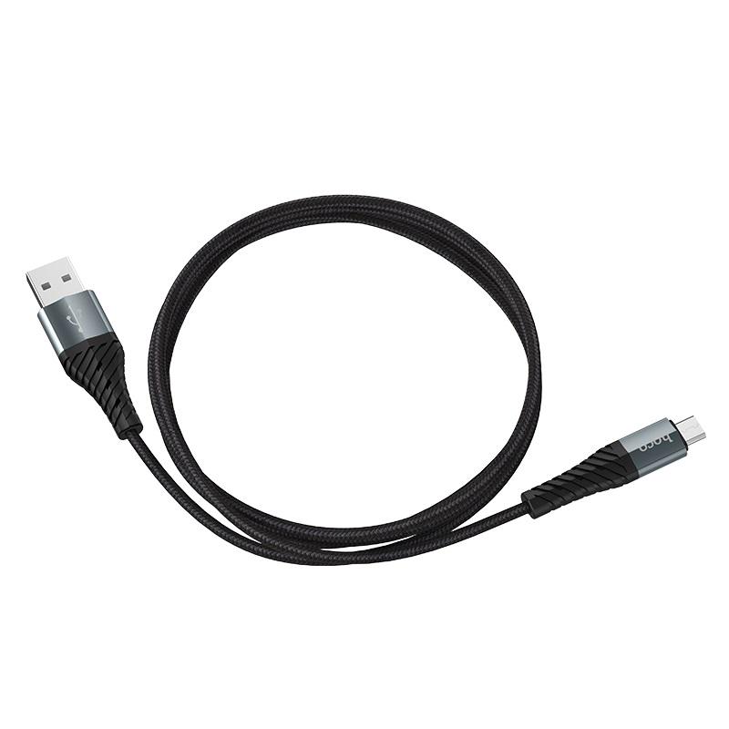 Кабель дата Hoco X38 Cool Micro USB 1 м Black (00000034570_1) - фото 4