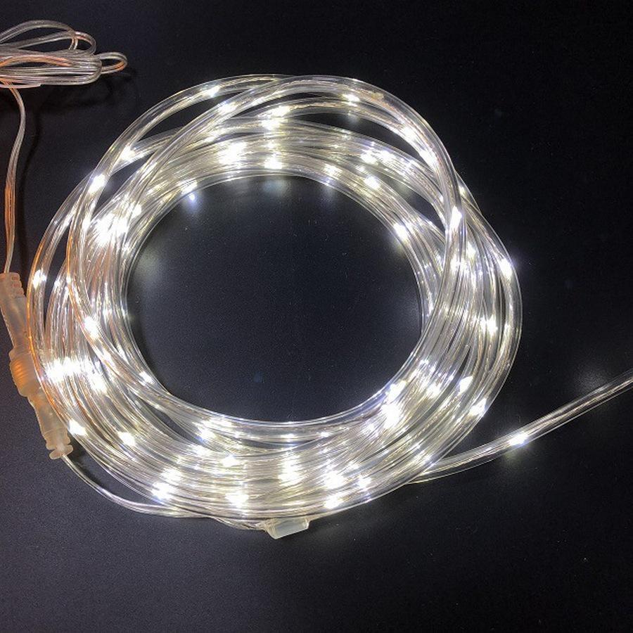 Светодиодная гирлянда Xmas Pipe Шланг 10 м 100 LED лента уличная дюралайт Белый