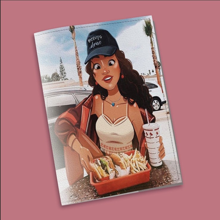 Обложка на паспорт Wall-style The cover Девушка 9,6x13,3 см (913052)